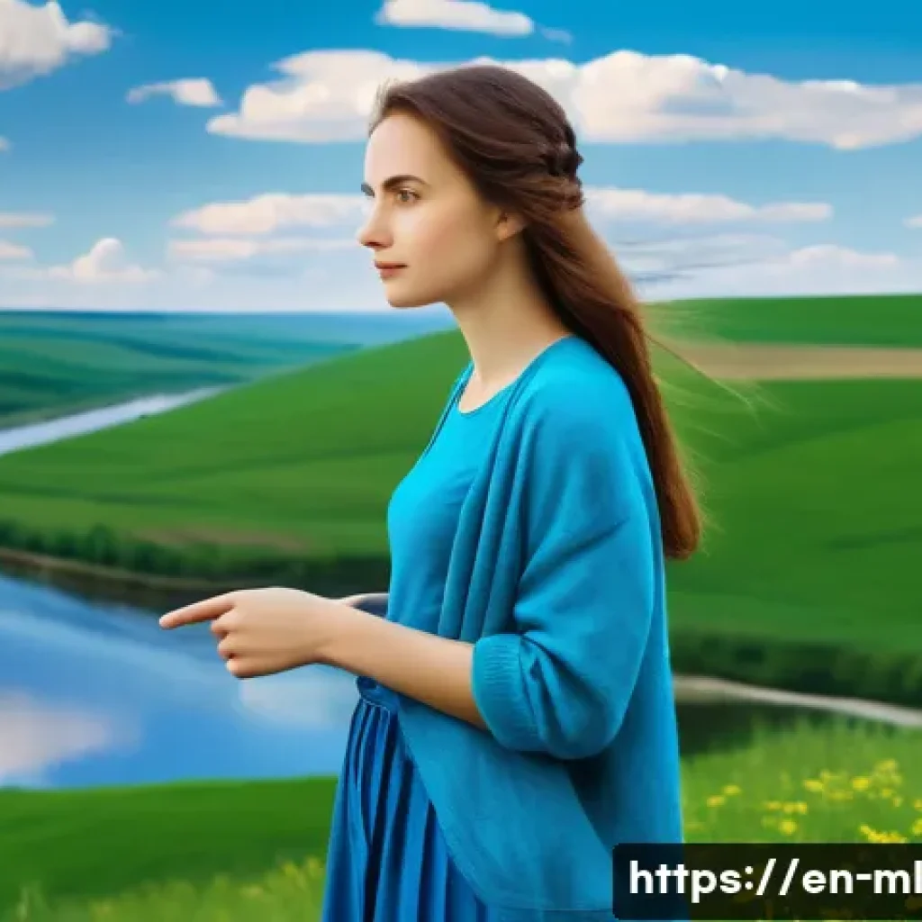 언어적 편향의 교차 문화적 연구 - **Linguistic Color Perception: "Goluboy" and "Siniy" in a Russian Landscape**
    A vibrant, highly ...