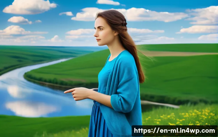 언어적 편향의 교차 문화적 연구 - **Linguistic Color Perception: "Goluboy" and "Siniy" in a Russian Landscape**
    A vibrant, highly ...